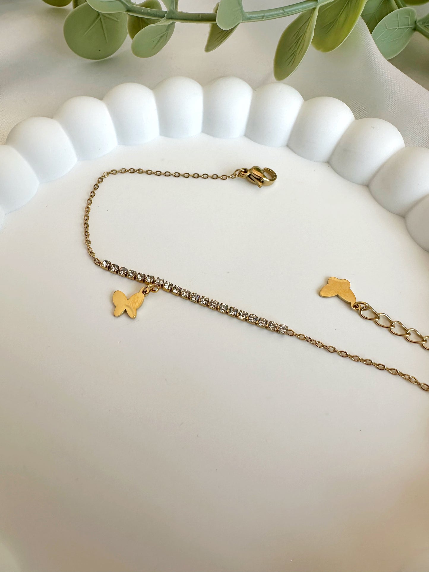 Butterfly Armband 14 K