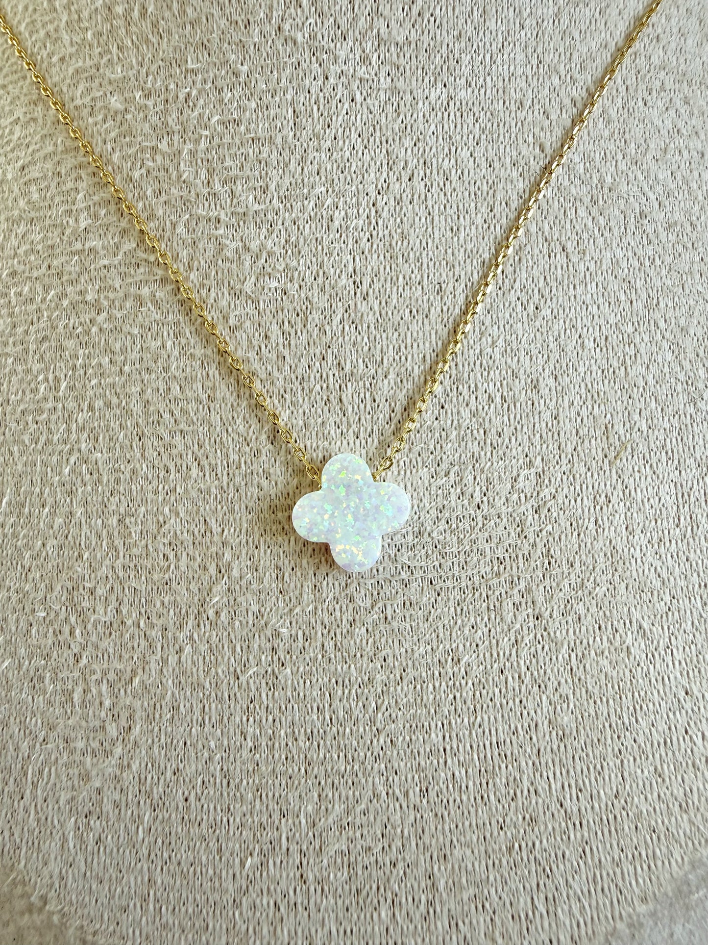 Glitzerstein Halskette