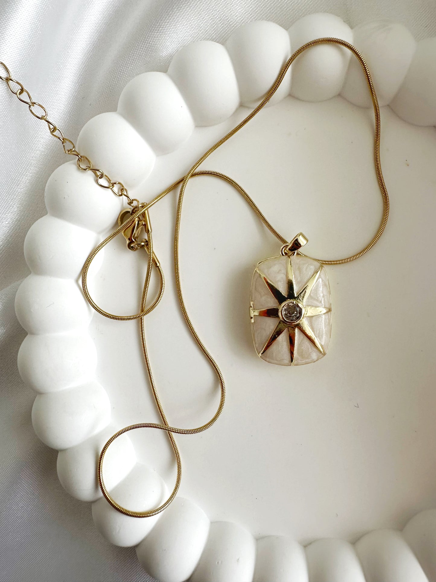 Liebesnotiz Halskette 14 K