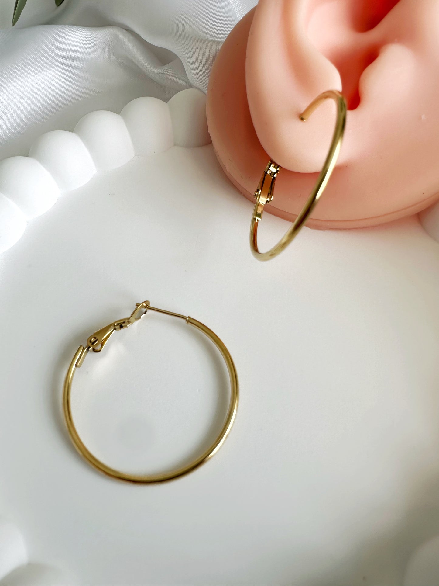 Ring Ohrring 3 cm