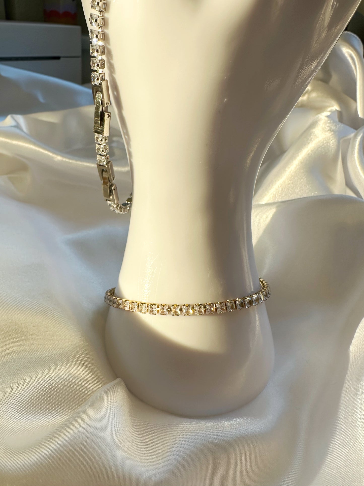 Glanzphad Armband 14 K vergoldet