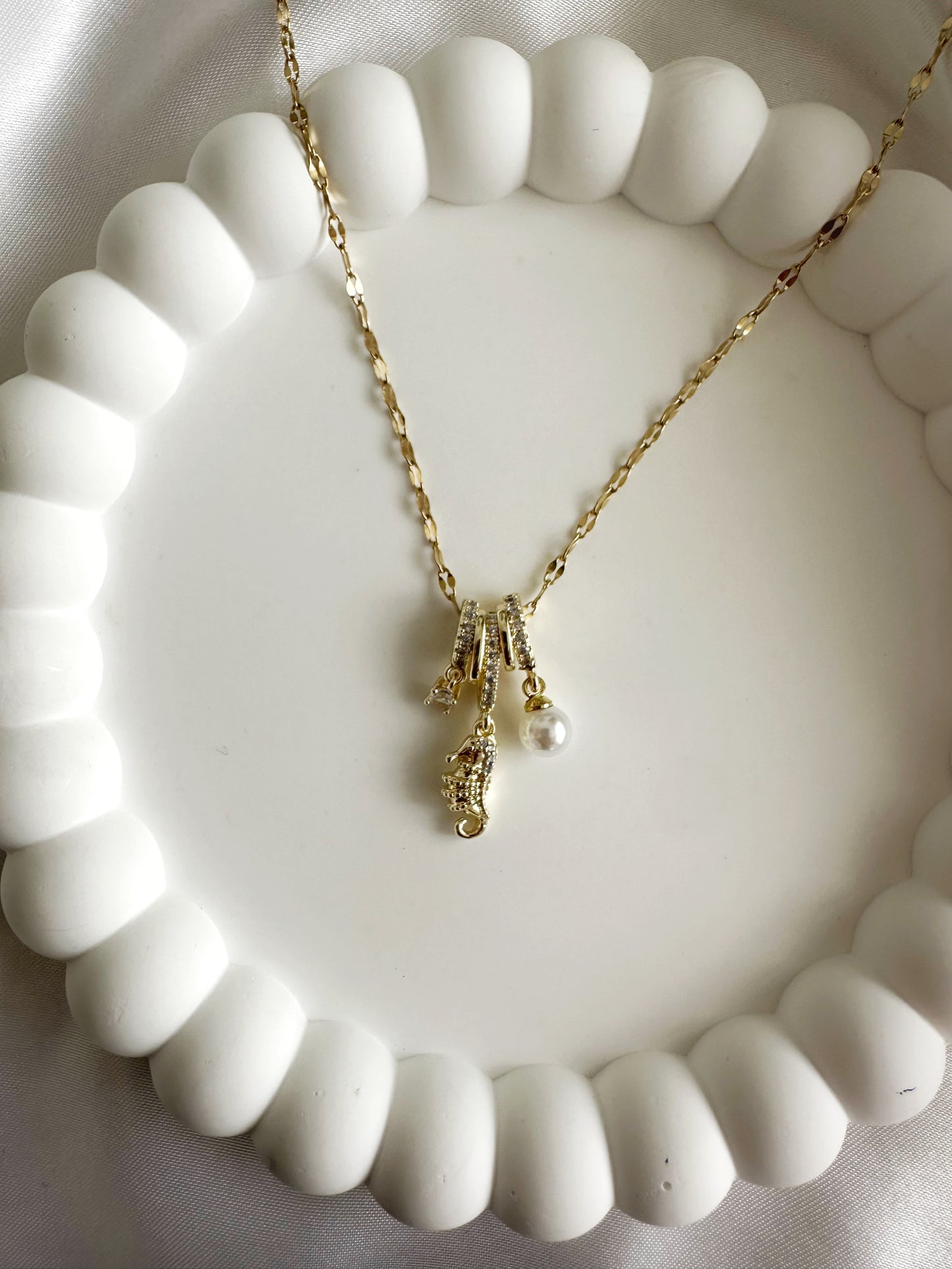 Meertraum Halskette 14 K
