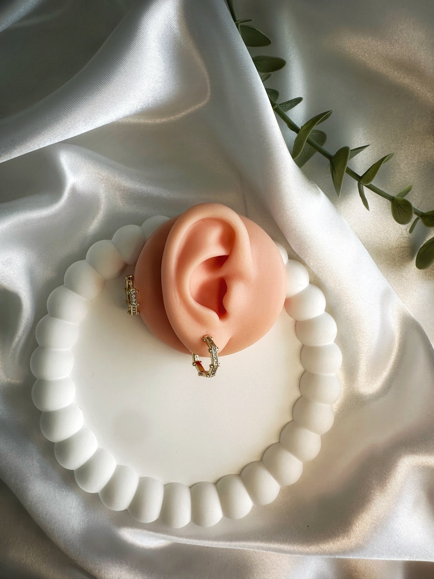 Zeitlos Ohrring 14 K