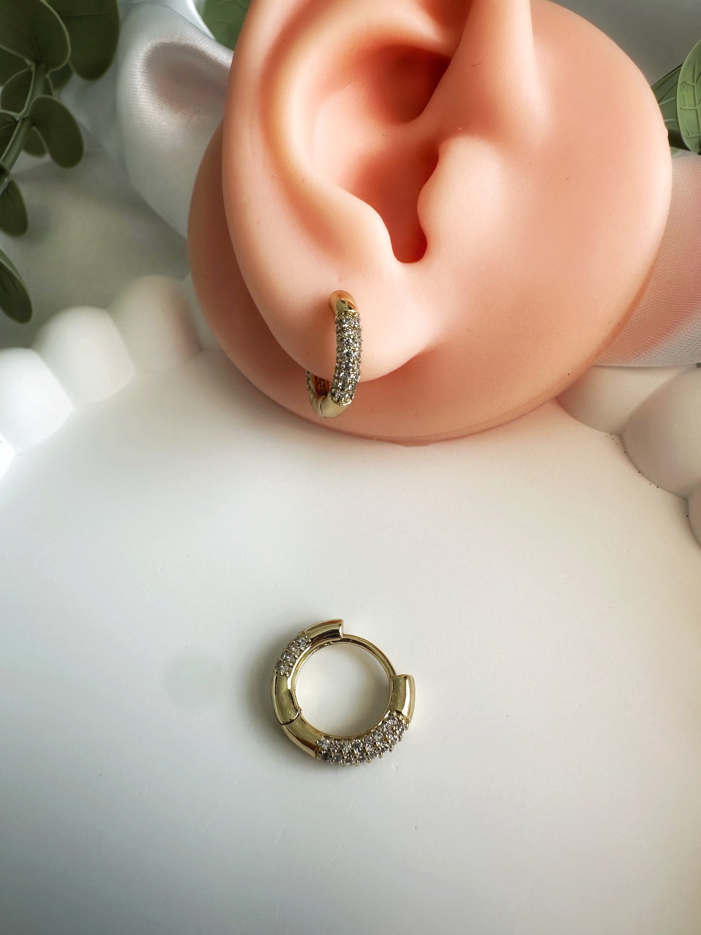Glanz Ohrring 14 K