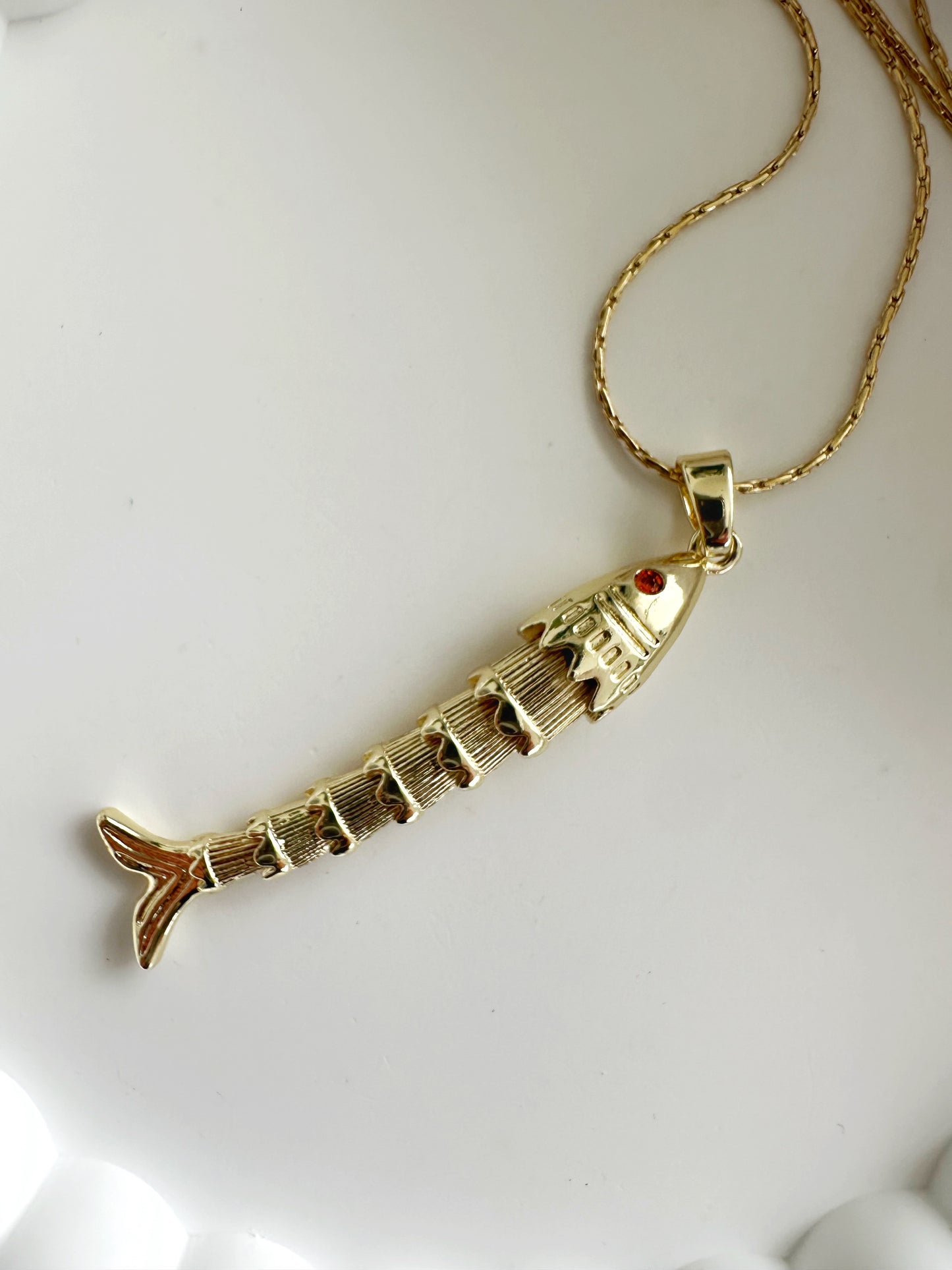 Fischgeist Halskette 14 K