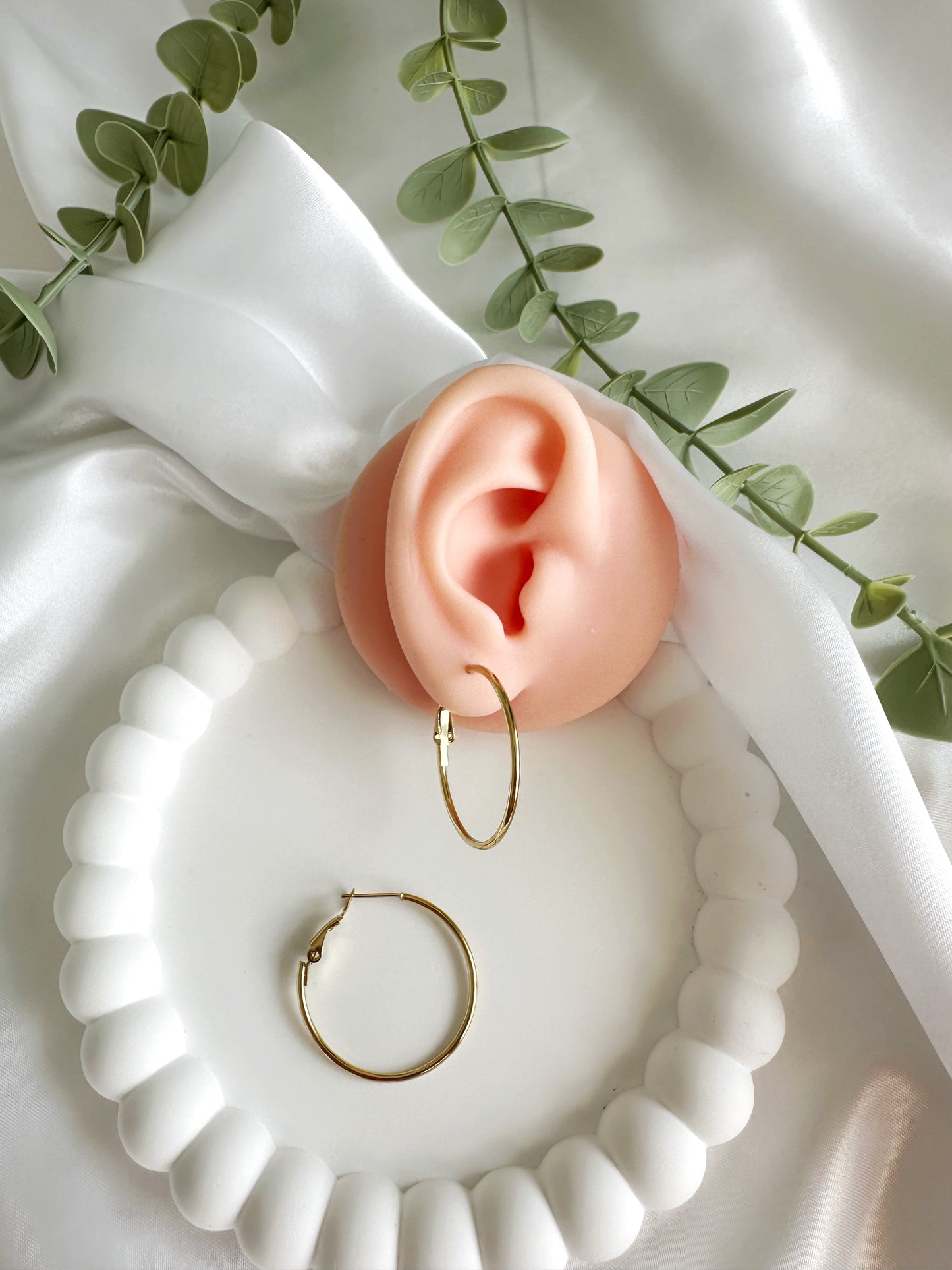 Ring Ohrring 3 cm