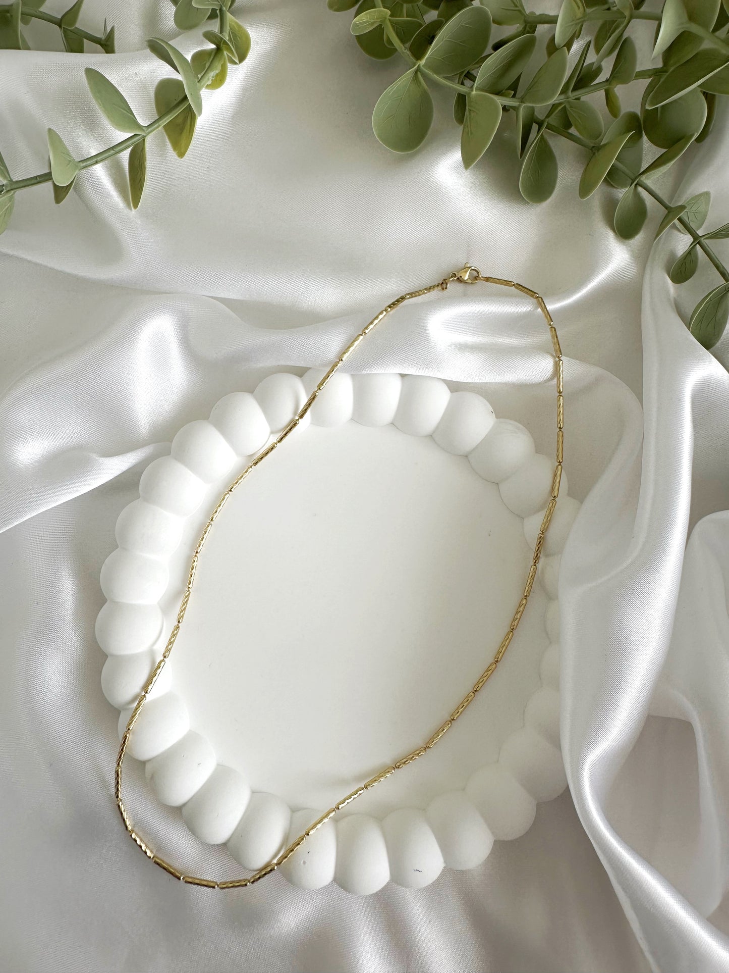 Lichtlinie Halskette 14 K