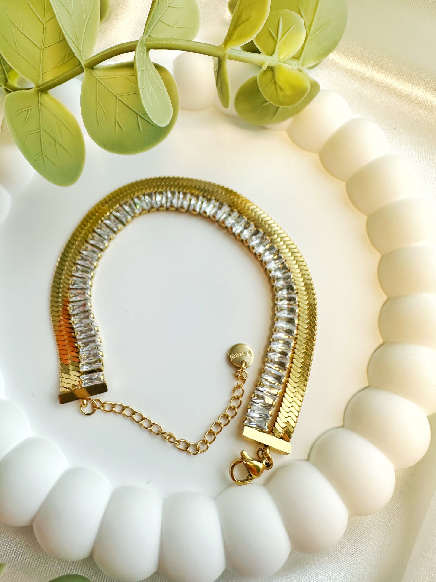 Baguette Snake Armband