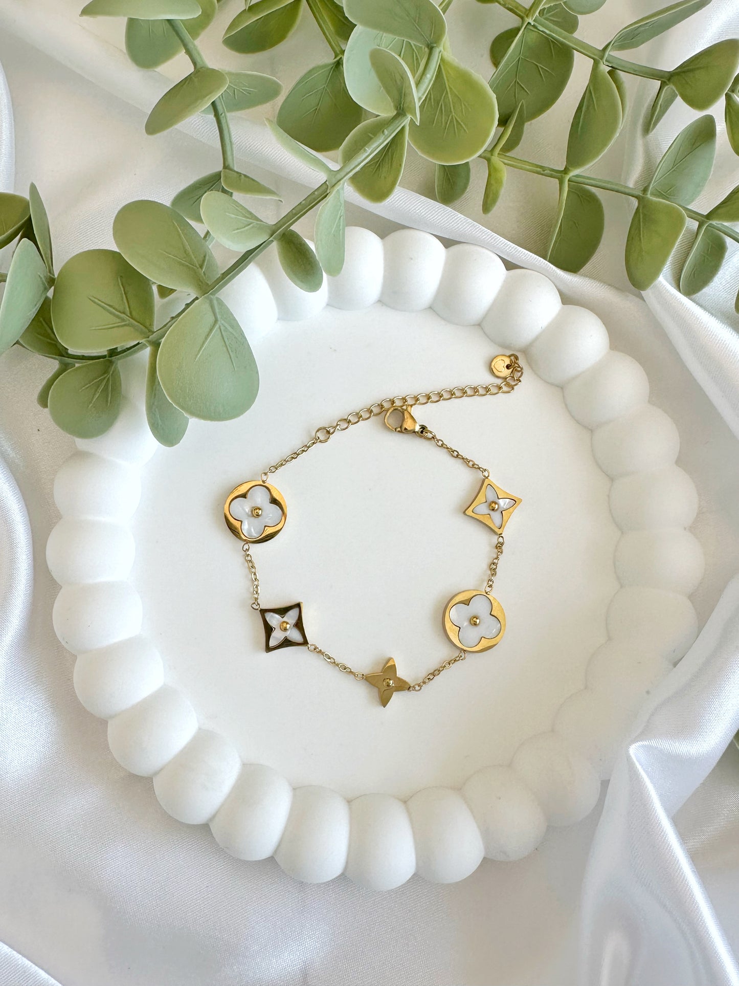 Nachtrose Armband 14 K