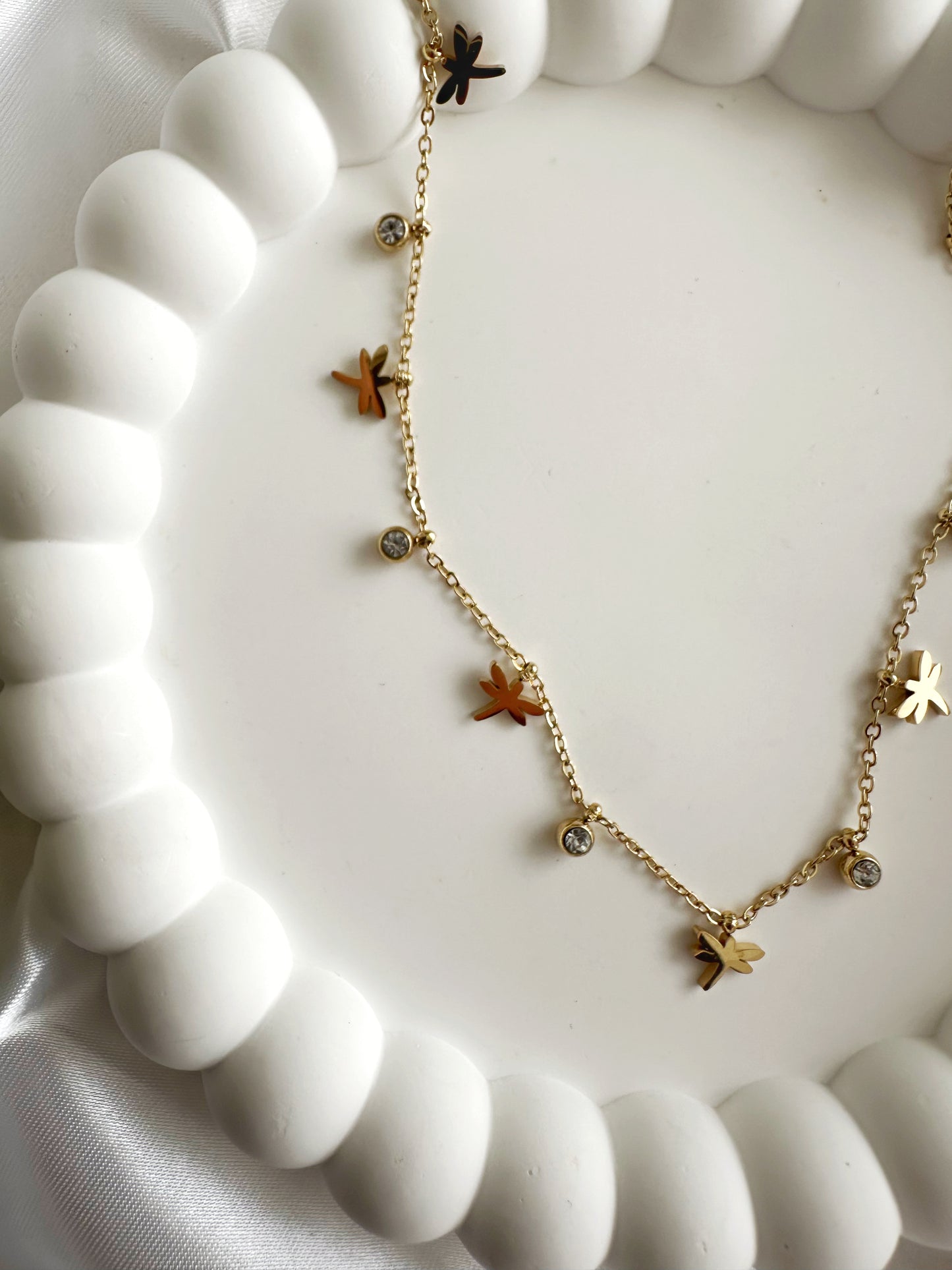 Libelle Halskette 14 K