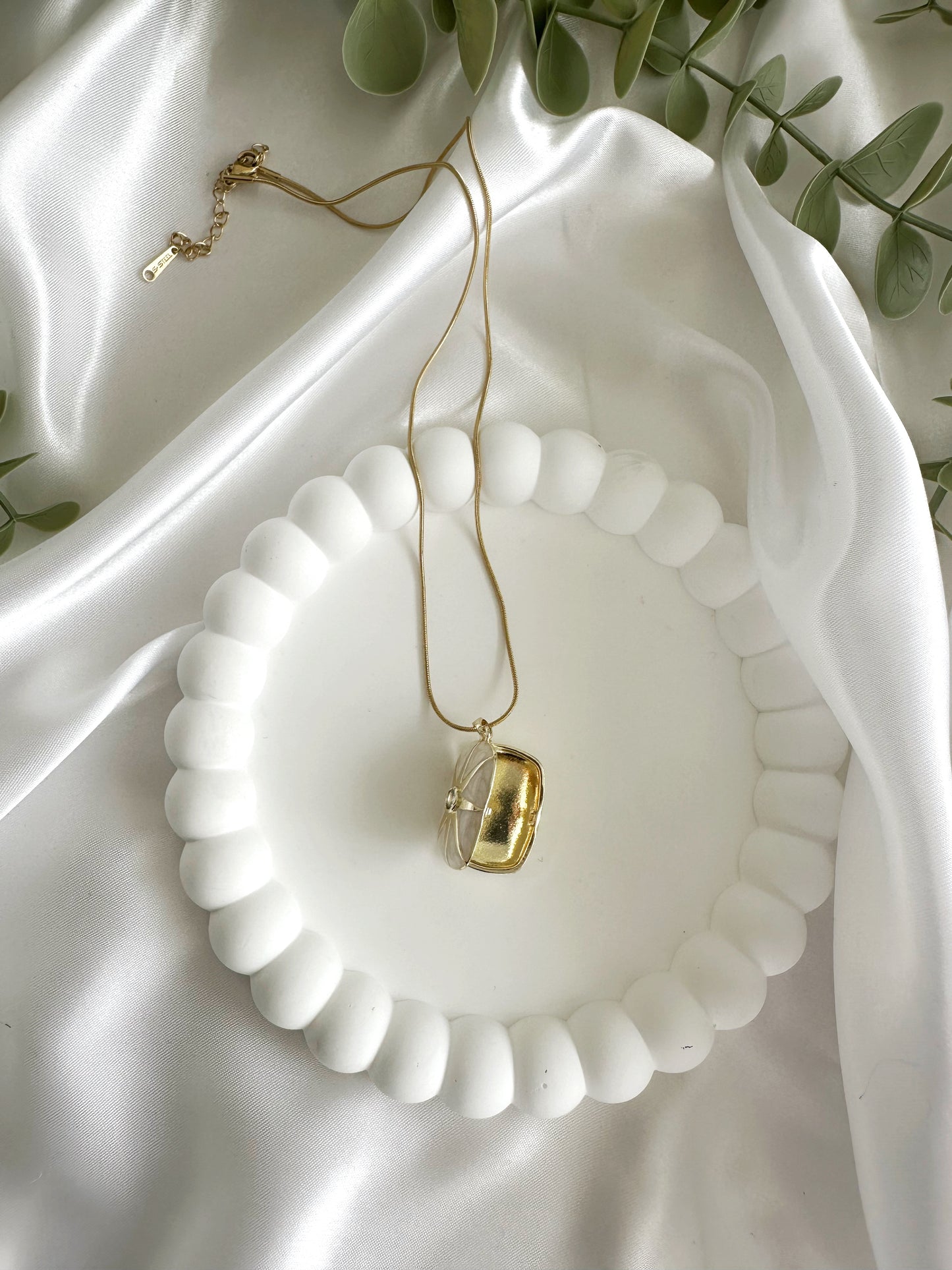Liebesnotiz Halskette 14 K