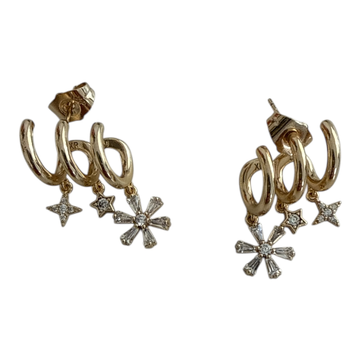 3 in 1 Daisy Ohrring
