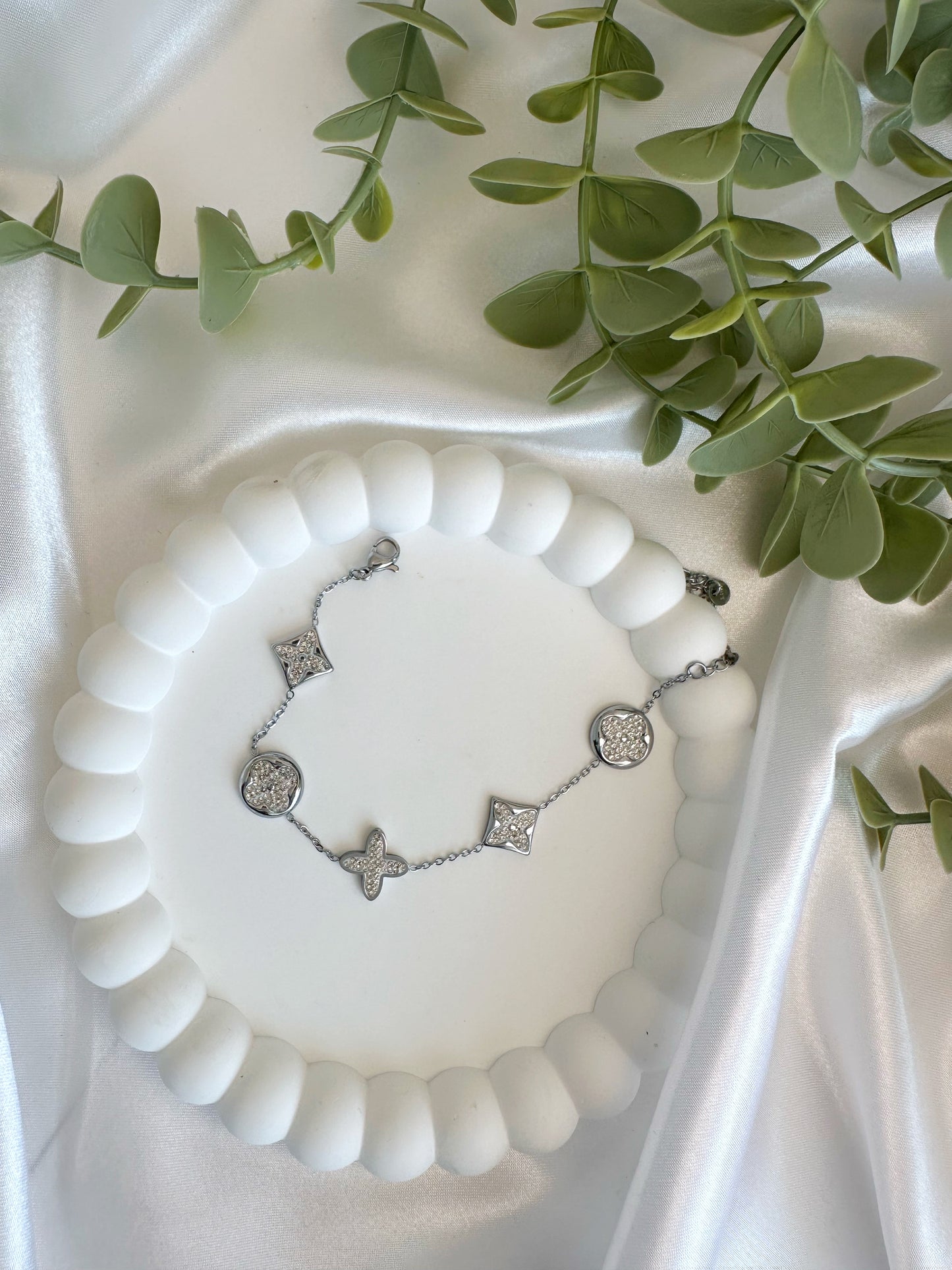Nachtrose Armband Silber