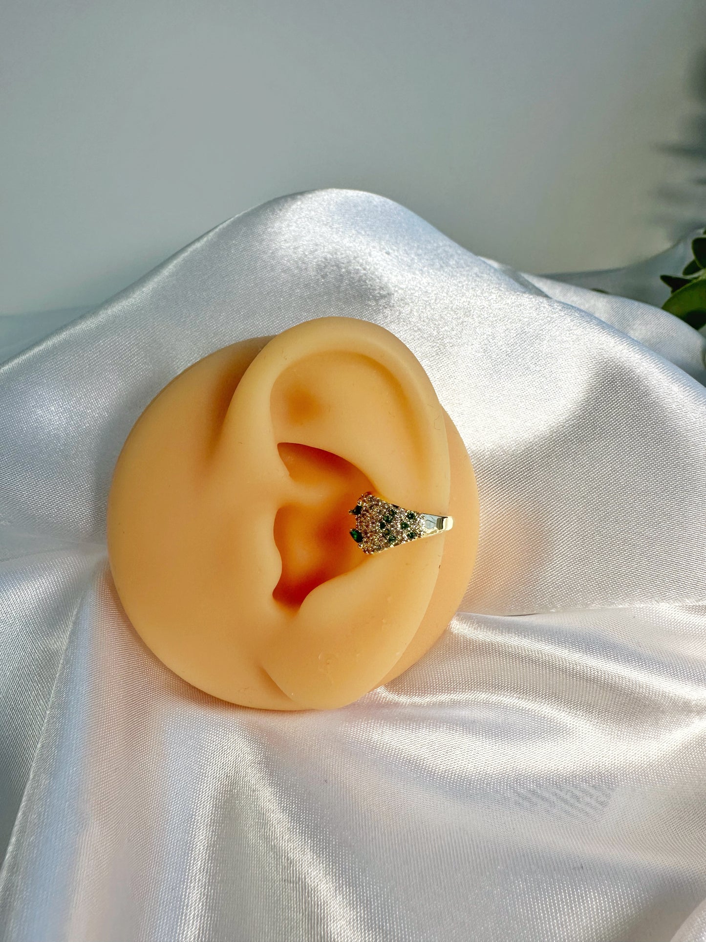 Snake Earcuff Silber & Gold