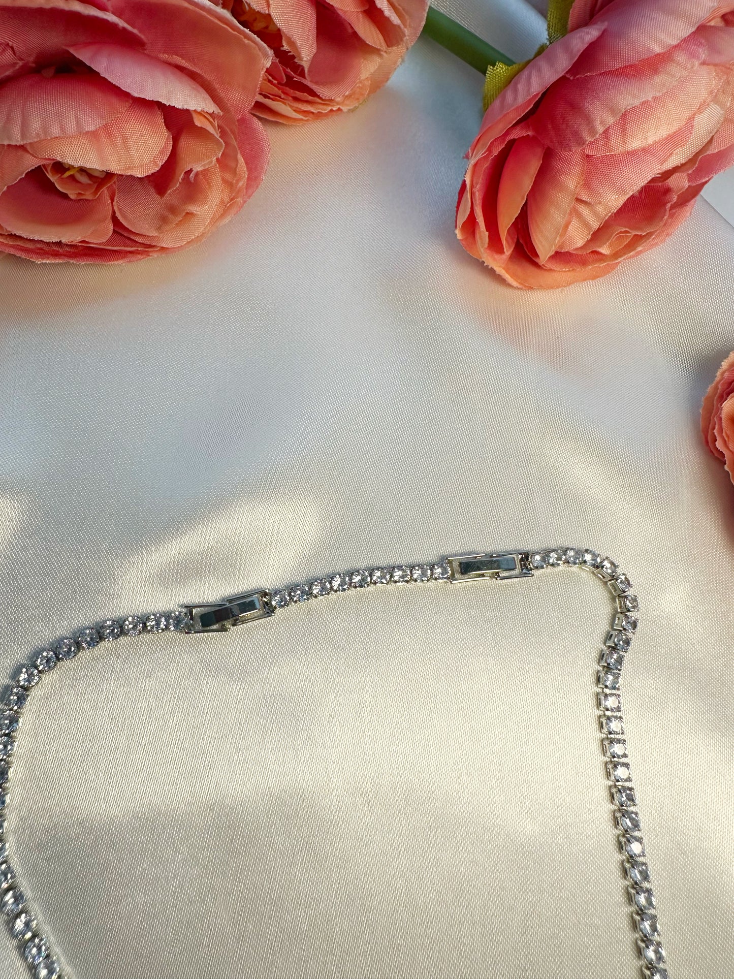 Prenses Halskette Pink/Silber