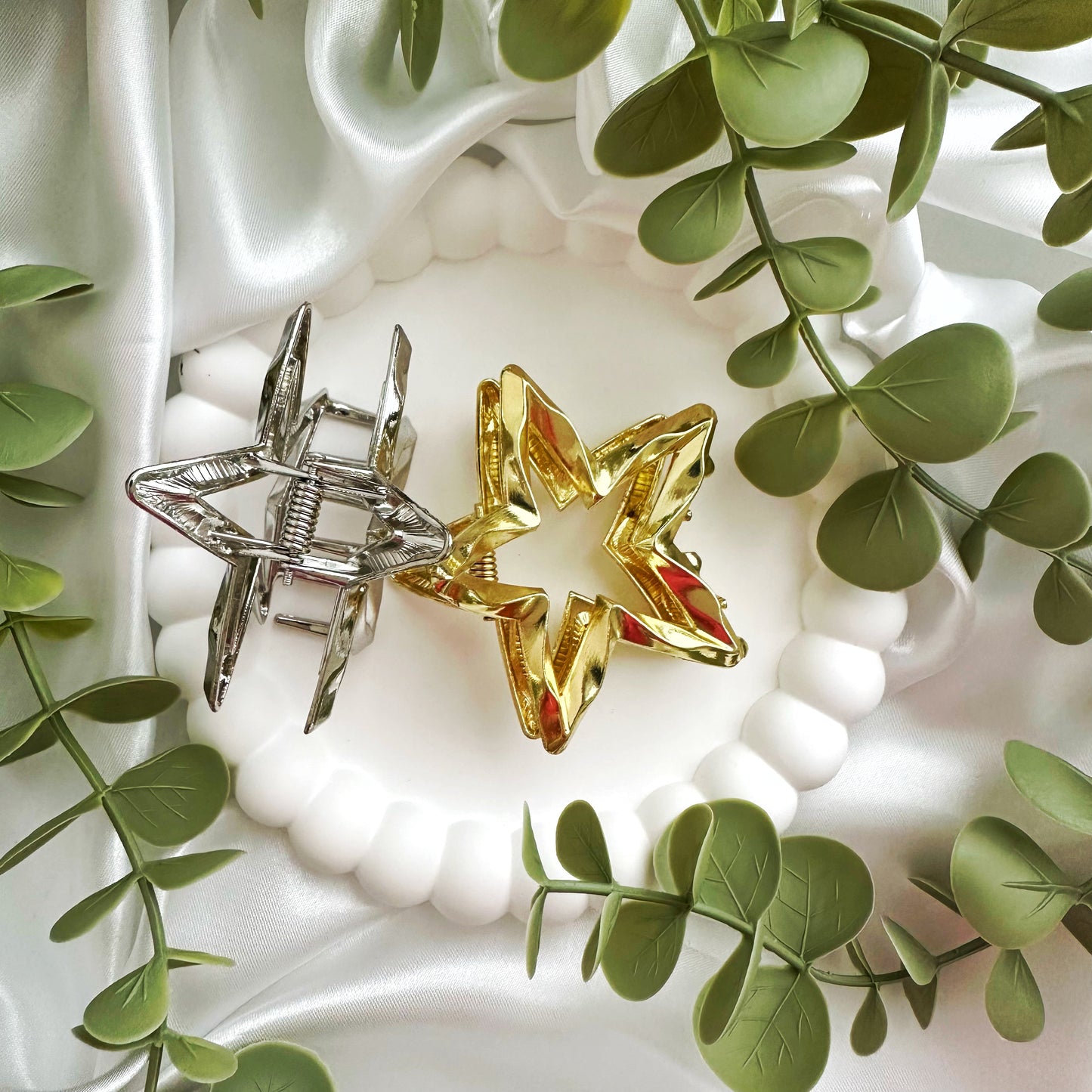 Star Haarklammer Silber