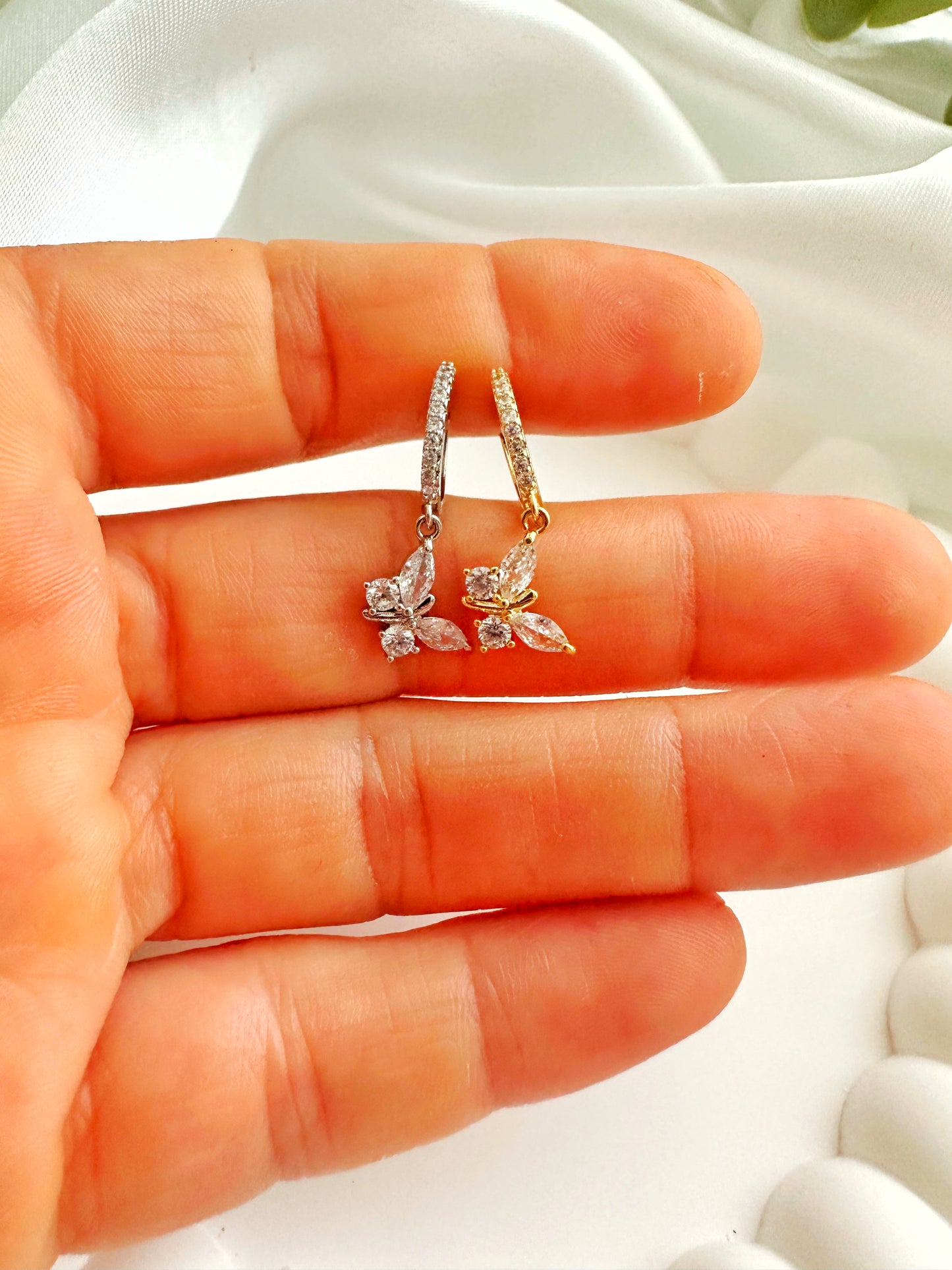 Butterfly Piercing Gold&Silber