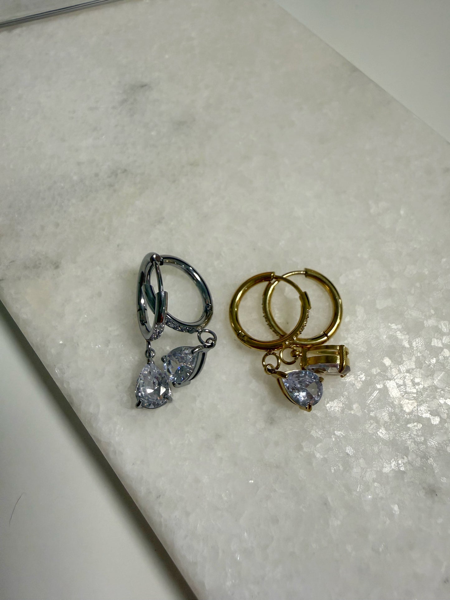 Glow Ohrring Silber&Gold