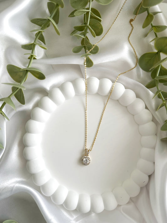 Stone Halskette 14 K