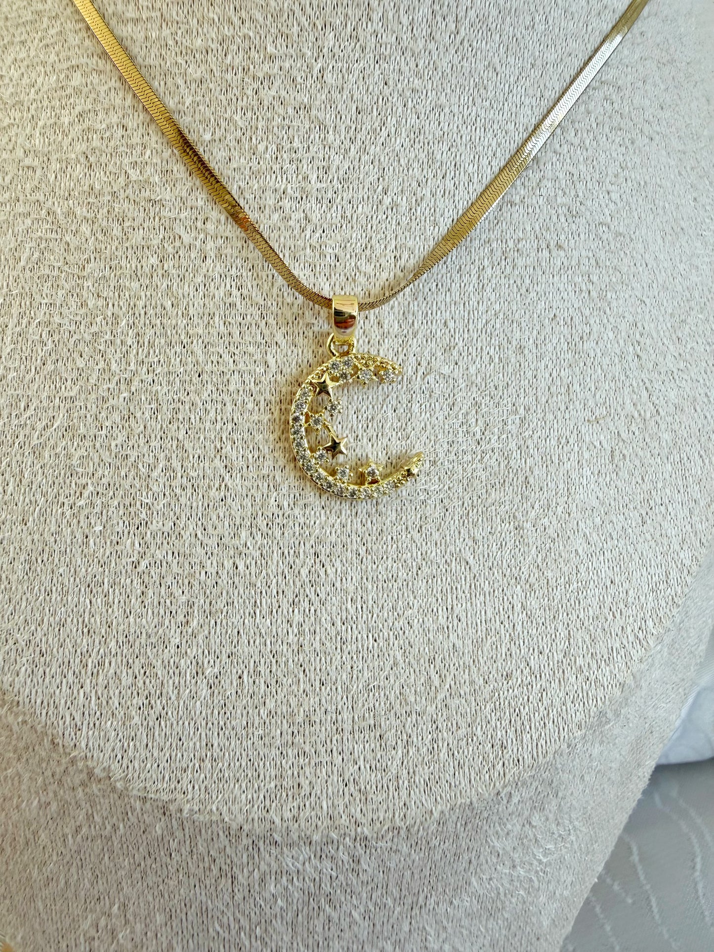 Moon Halskette 14 K