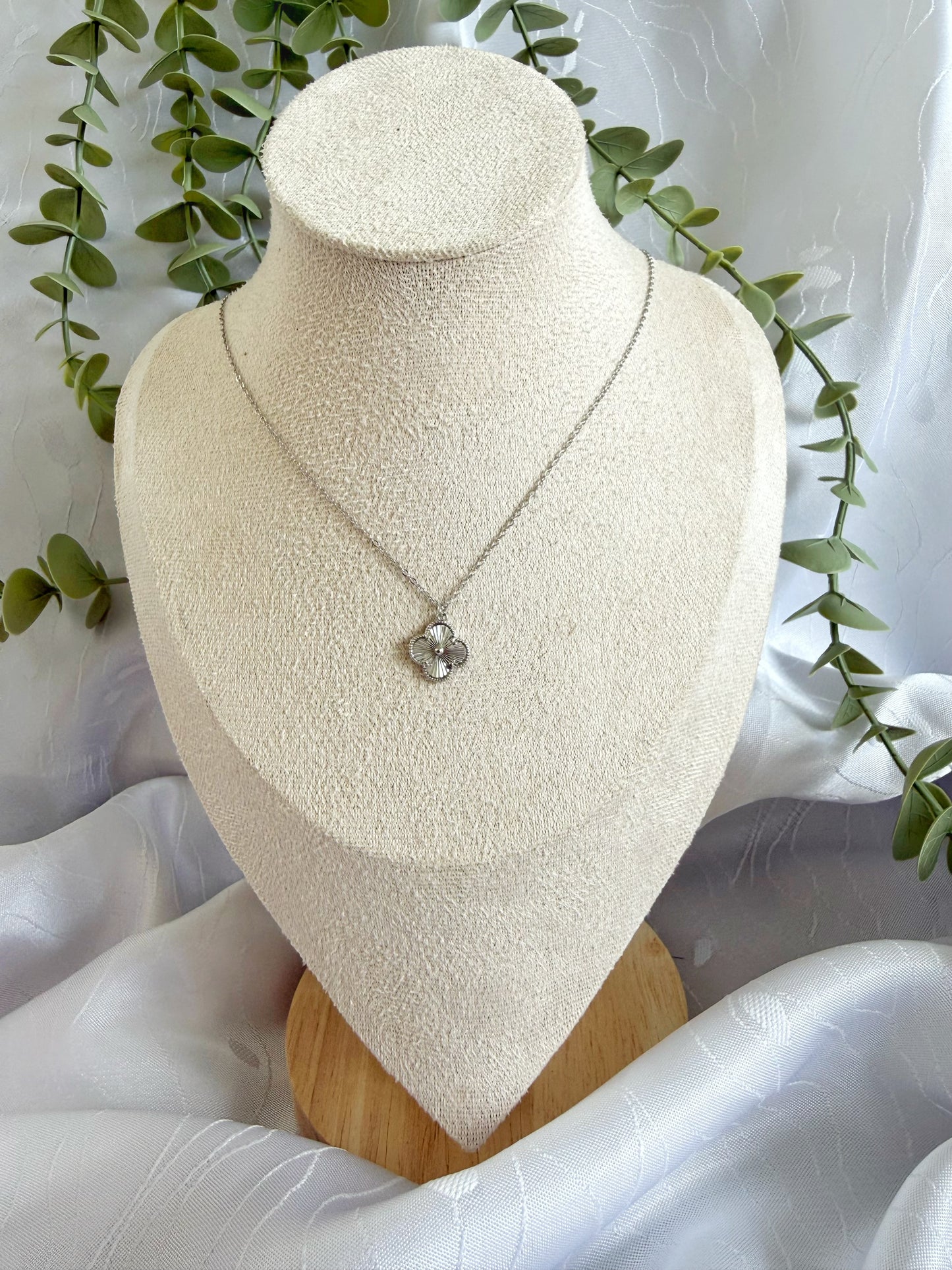Clover Silber Halskette