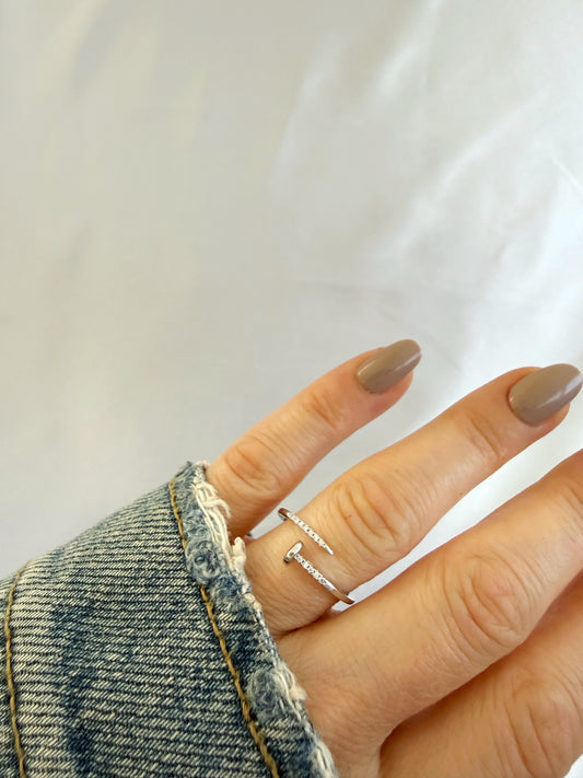 Nagel Ring Silber