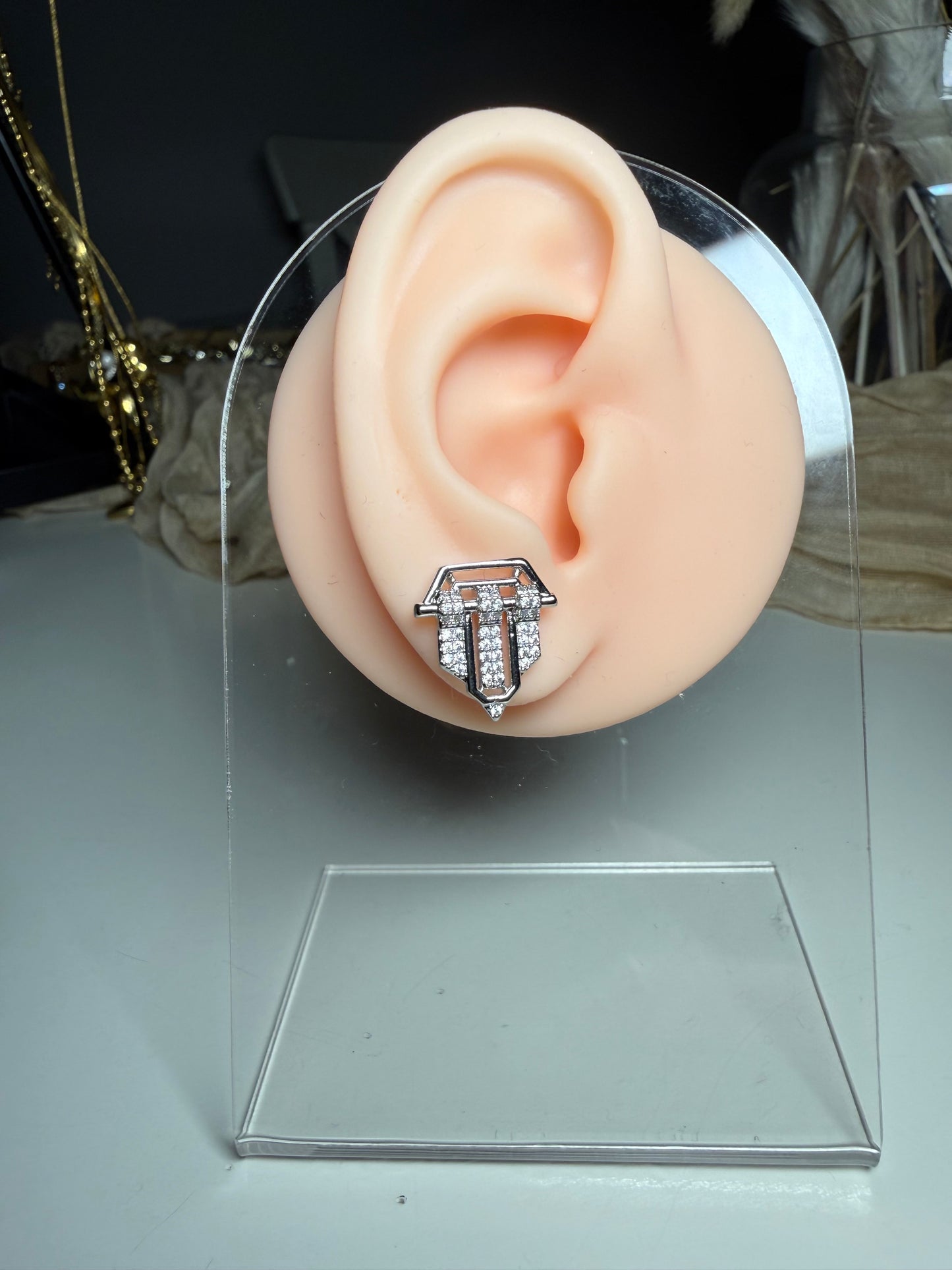 Mini Ohrring Silber&Gold