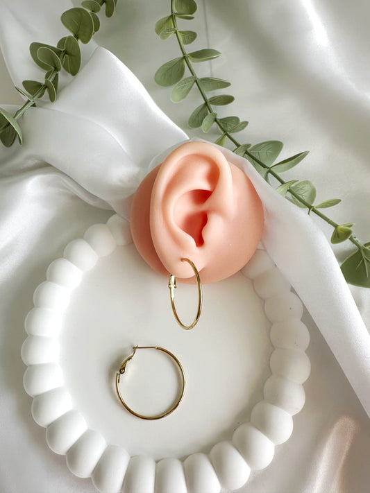 Ring Ohrring 3 cm