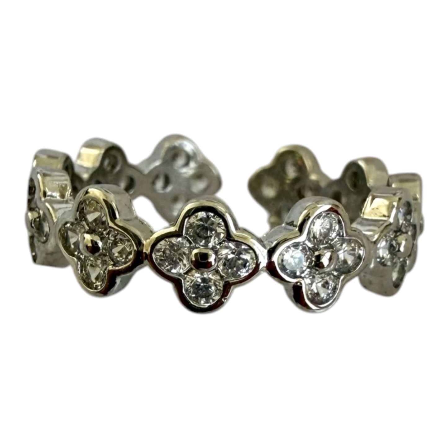 Clover Ring Silber&Gold