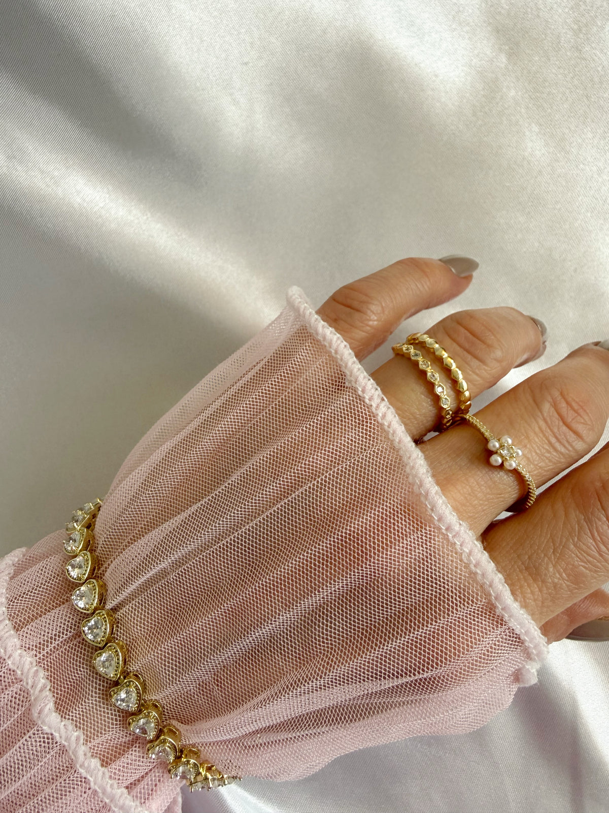 Blume Ring Gold &Silber
