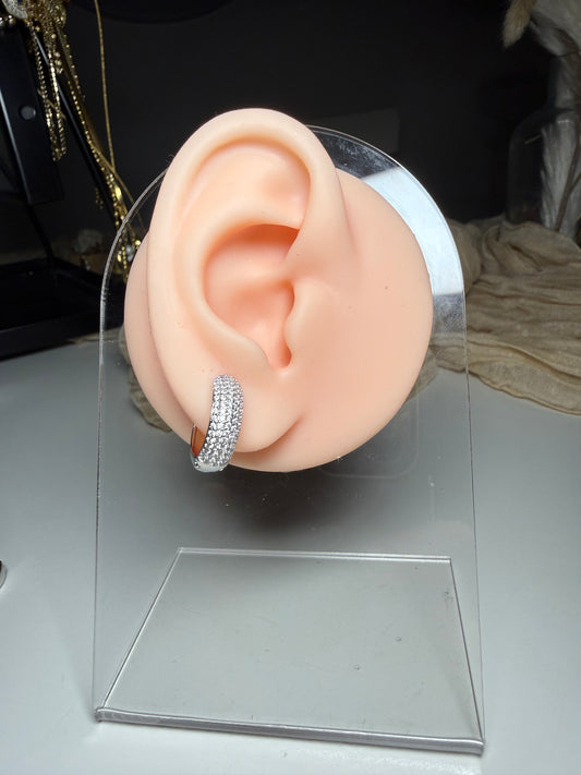 Creolen Silber Ohrring