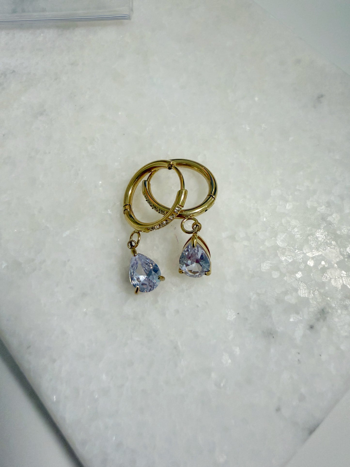 Glow Ohrring Silber&Gold