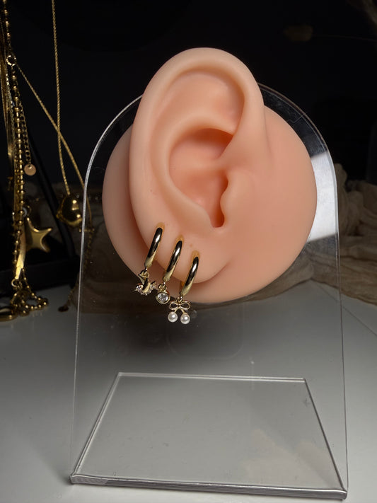 3 in 1 Kirsch Ohrring