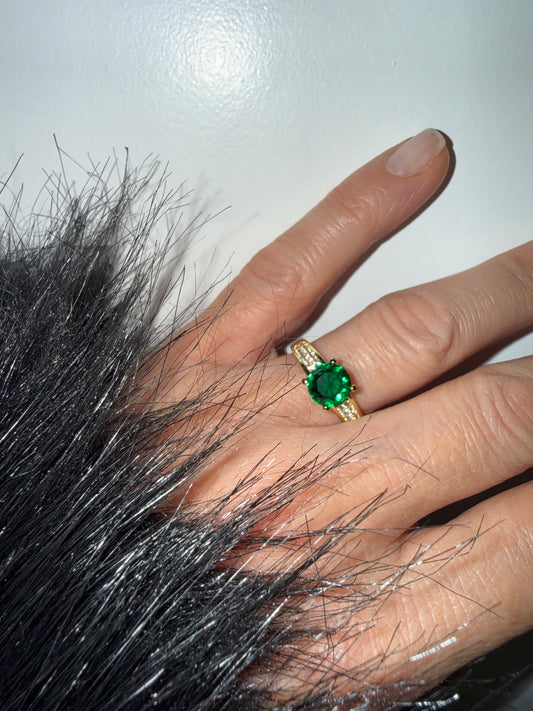 Grün Stein Ring