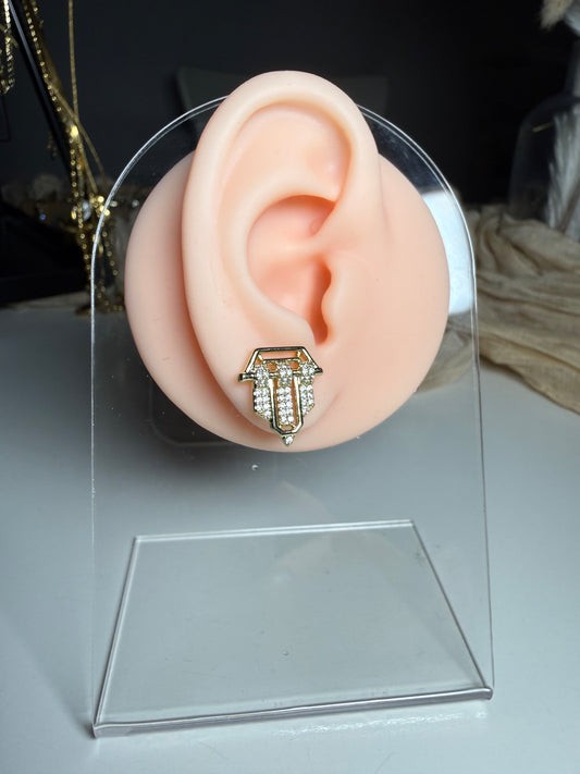 Mini Ohrring Silber&Gold