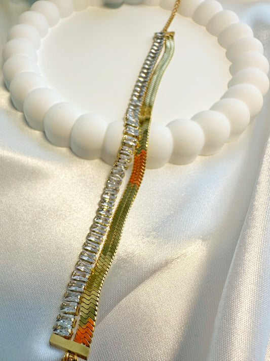 Baguette Snake Armband