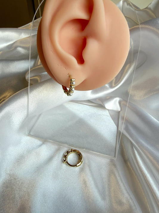 Perle Mini Ohrring