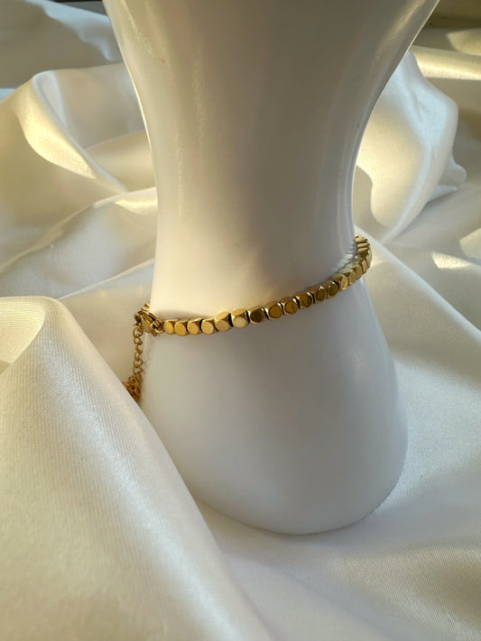 Zeitlos Armband 14 K vergoldet
