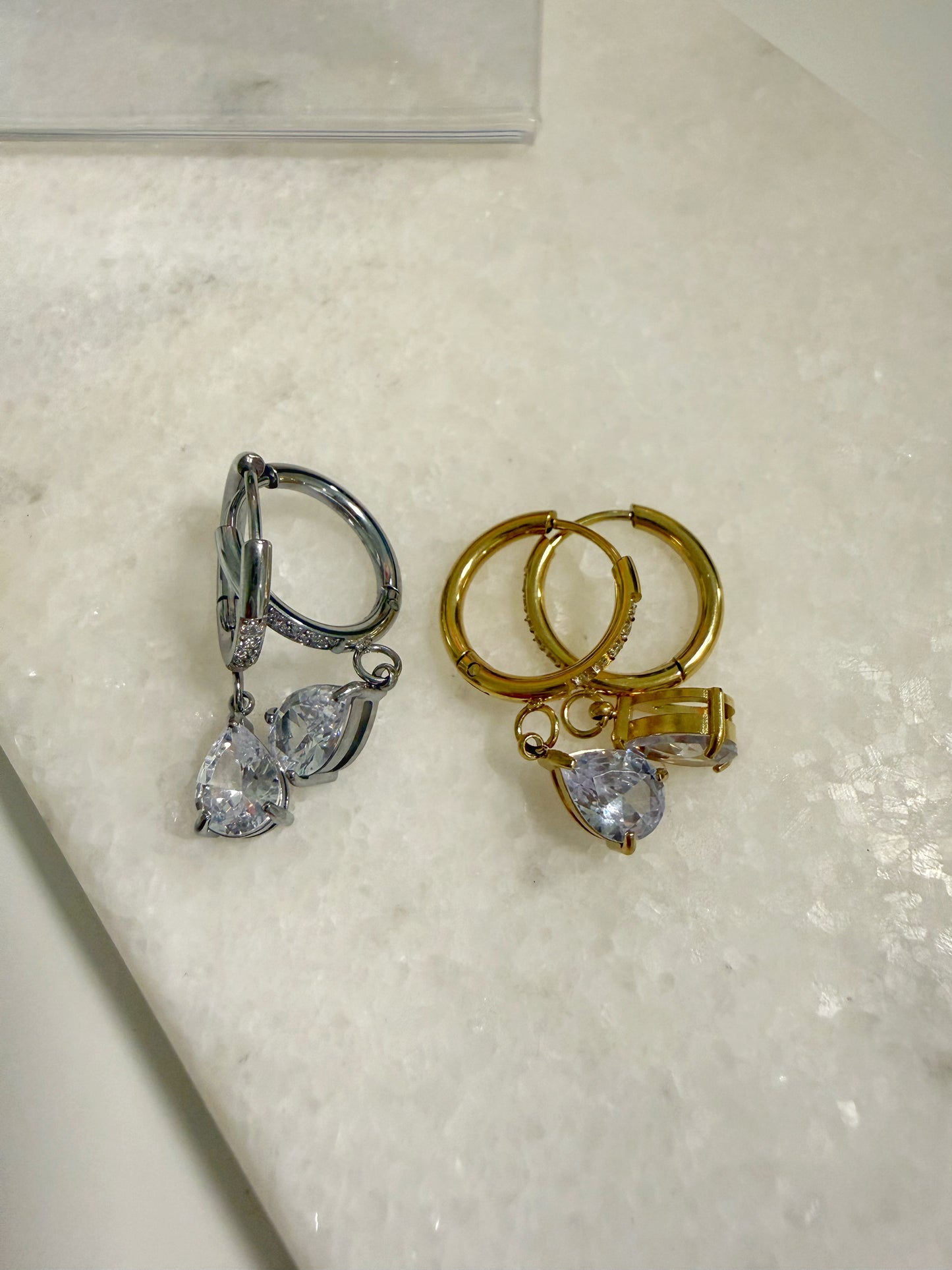 Glow Ohrring Silber&Gold