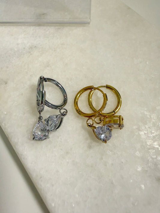 Glow Ohrring Silber&Gold