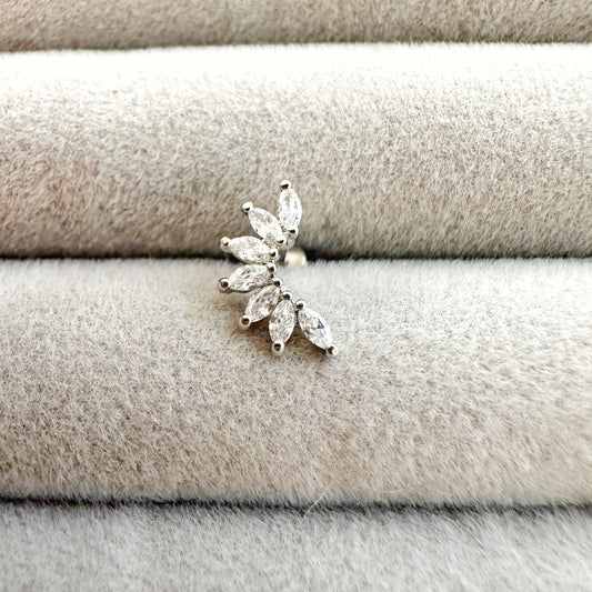 Dornig Piercing Silber
