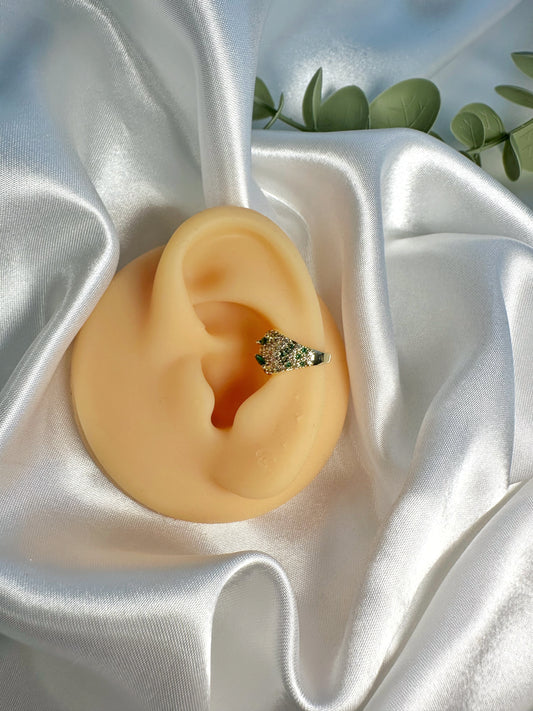 Snake Earcuff Silber & Gold