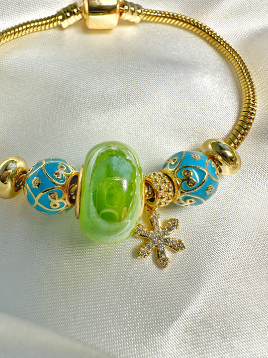 Charm Armband Grün