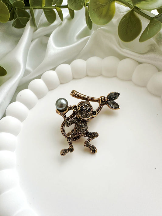 Monkey Brosche