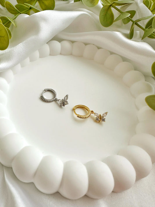 Butterfly Piercing Gold&Silber